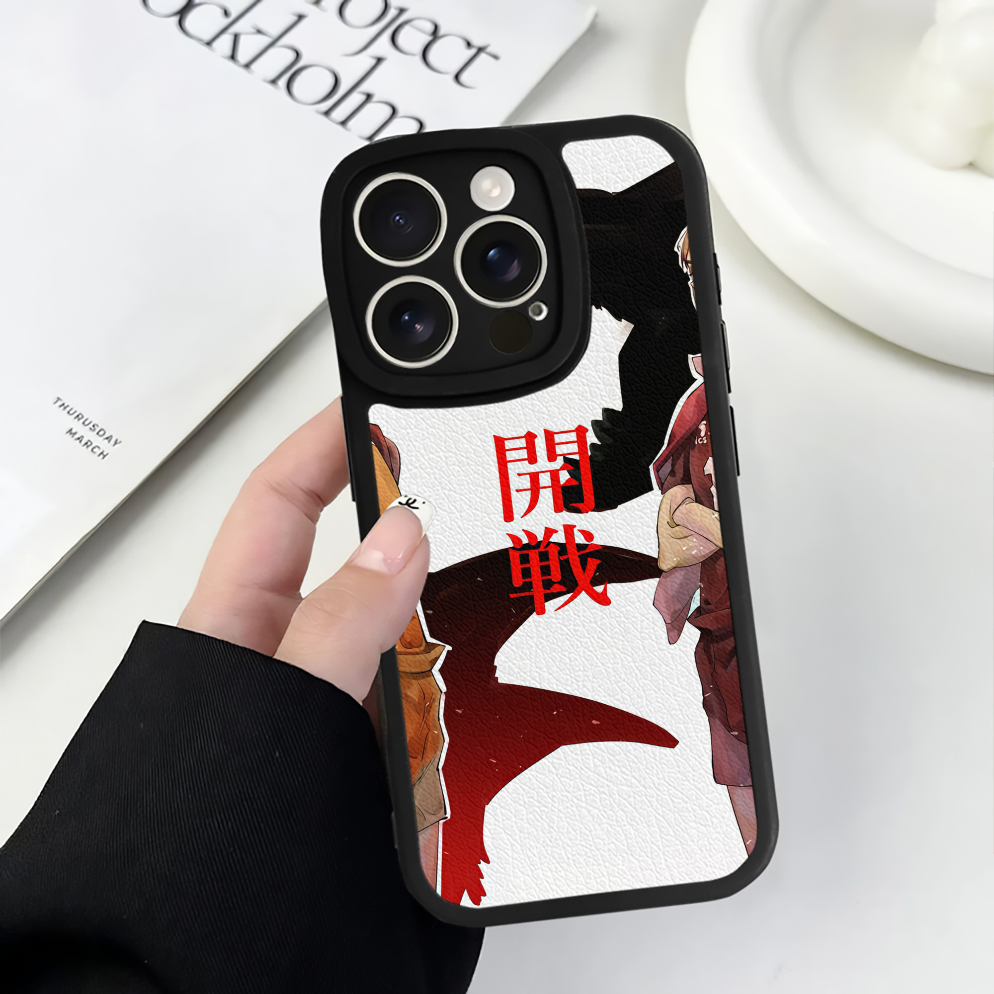 （画像用） ハイキュー!! Haikyu!! 【iPhone 16シリーズ対応】シリコンスマホケース（レザー調） 材質：シリコン